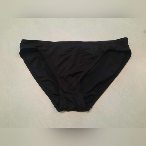 Tara Grinna Size 8 Foldover Bikini Bottoms  Black - Picture 1 of 3